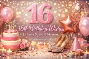 16th Birthday Wishes for Every Sweet 16 Moment