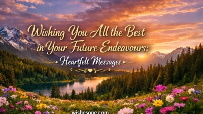 Wishing You All the Best in Your Future Endeavours